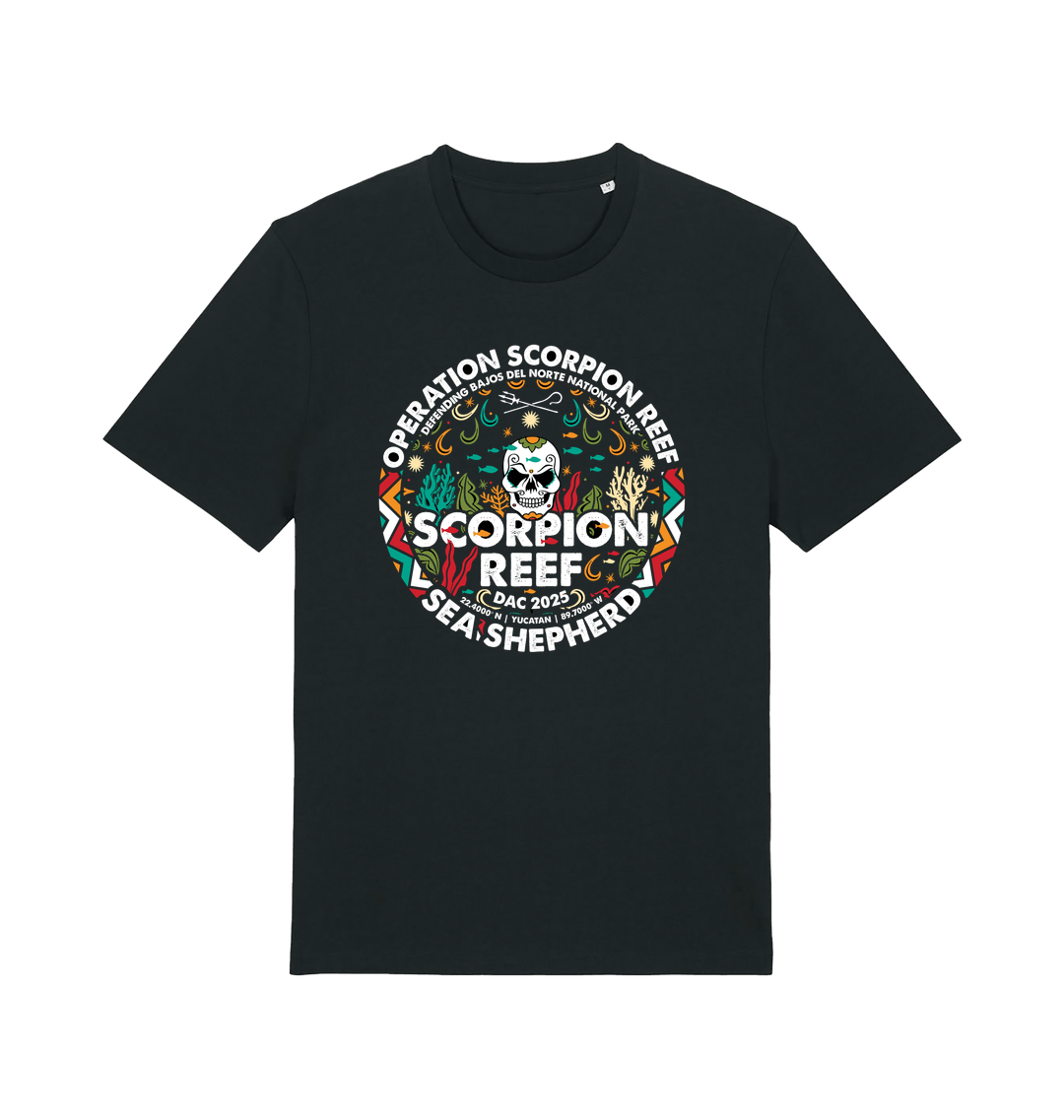 Black Printed T-shirt Front